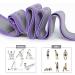 Buy Purple Exercise Bands - Latin Elastic Yoga Stretching Strap for Resistance Dance Gymnastics Pilates & Physical Therapy - 115x4cm - Buy Online on GoSupps.com