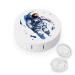 Outer Space Motivational Astronaut Contact Lens Travel Kit Portable Cute Contact Box with Mirror for Daily Outdoor