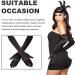 VIKSAUN 2 Pieces 1920s Flapper Headband Accessories Set Vintage Flapper Feather Headband Black Long Gloves Feather Headband Costume Prom Wedding Carnival Party 20s Hair Accessories (2 Pieces) - Buy Online on GoSupps.com
