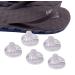 5Pairs Self-Adhesive Gel Thong Sandal Toe Protector Flip-Flop Toe Guards Cushions Sandal Inserts Insoles Foot Pads with Flat Surface