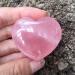 Natural Crystal Rough Natural Natural Rose Quartz Crystal Carved Heart Shaped Ornament for Lover Decoration Stone