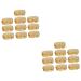 Housoutil 2 Sets 10 Pcs Gold Threaded Aluminum Box Containers Cosmetic Tins Aluminium Boxes Cream 5.2x2cmx2pcs Goldenx2pcs