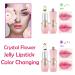 BINGBRUSH Color Changing Lipstick Set - Long Lasting Moisturizing Lip Care with Pink Crystal Flower Jelly - Korean Magic Lip Gloss for Women - 2pcs - Buy Online on GoSupps.com