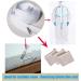 JOSDIOX 3 White Zipper by The Yard - 10 Yard Long Nylon Coil with 20 Sliders and 30 Stops for Upholstery Sewing - Buy Online on GoSupps.com