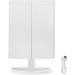 Home Zone Living Large Tri-Fold Makeup Vanity Mirror with LED Lights, 10X Magnification - White LA62000V - Buy Online on GoSupps.com