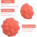Cozlly Massage Balls with Knobs - 2-Piece Fascia Ball Set for Trigger Point & Reflex Therapy (Orange) - Buy Online on GoSupps.com