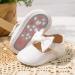 CENCIRILY Baby Girl Mary Jane Shoes | Anti-Slip Soft Sole Flats for 0-18 Months | White Princess Wedding Dress Shoes - Buy Online on GoSupps.com
