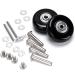 F-ber Suitcase Luggage Wheels Replacement Kit OD40/45/50/54/60/64mm Wheels ABEC 608zz Skate Inline Outdoor Skate Replacement Wheels Multiple Sizes, Set of (2) Wheels OD:40 W:18 ID:6 Axles:30