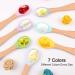 Vicloon Baby Spoon Set | 7 Pcs Soft Curved Silicone Feeding Spoons for Kids | BPA-Free Utensils for Toddlers and Infants - Buy Online on GoSupps.com