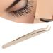 Stainless Steel Eyelash Extension Tweezers - Straight & Curved Tips for Precision Applications | Premium Litter Sink & Accessories - Buy Online on GoSupps.com