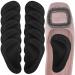 Dr. Foot Plantar Fasciitis Arch Support Shoe Insoles 5 Pairs Thicken Gel Arch Pads for Flat Feet - Self-Adhesive Arch Cushions Inserts for Men and Women (Black 5 Pairs)