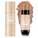Upgrade Contour Stick Concealer Highlighter Stick with Brush Blends Easily Waterproof and Longlasting Foundation Bronzer Stick Professional Face Body Creamy Contour Makeup(4#Contour)