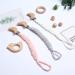 Buy 3PC Pacifier Chain & Strap Set | Cotton Pacifier Clips for Newborn Girls & Boys | Perfect Baby Bib Accessory - Buy Online on GoSupps.com
