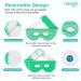 Newgo Cooling Eye Mask for Migraines & Dark Circles | Face Goggles for Swollen & Tired Eyes (Green) - Buy Online on GoSupps.com