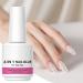 Nail Builder Gel Rhinestone Glue 6 in 1 Strengthening and Adhesive Base Coat Extension for Home Girls Beginners Women - Buy Online on GoSupps.com