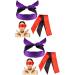 Healifty 4Pcs Blindfold Mask Satin Eye Mask Sleep Mask Soft Blindfold for Play Adult Blindfold for Meditation Couples Lovers