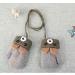 RUIXIA Kids Winter Knitted Gloves - Cute Cartoon Bear Hang Neck Mittens for Newborn Baby - Grey, 0-3 Years - Buy Online on GoSupps.com