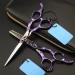 Hair Cutting Scissors 6 Inch Upscale Professional Japan 440c Retro Purple Hair Scissors Cutting Barber Make Up Thinning Shears Hairdressing Scissors Set