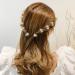 Bohend Mini Flower Hair Claw 10 Pcs Rhinestone Thick Hair Clip Strong Large Non-Slip Hair Styling Accessories for Women Girls