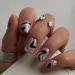 24pcs Short False Nails Stick on Nails Massif Pattern Press on Nails Removable Glue-on Nails Fake Nails Women Girls Nail Art Accessories 0233Y71