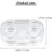 Exceart Mini Contact Lens Case - Transparent 8-Storage Glasses Holder for Eye Care | Compact & Portable Contact Lenses Storage Box - Buy Online on GoSupps.com