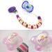 Voarge 12-Piece Silicone Pacifier Chain Set | Soft Transparent Baby Pacifier Holders & Clips for Secure Attachment - Buy Online on GoSupps.com