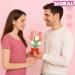 SIDRAL Pack of 12 Strawberry Bouquet Rose Lollipops (75g) - Lollipops Valentine's Day Sweets Gluten-Free Treat Kit - Valentine's Day Sweets Couple Gifts - Buy Online on GoSupps.com
