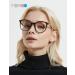 Buy Firmoo Update Blue Light Blocking Glasses | Photochromic Sunglasses for Men & Women | Anti Glare Chic Round Computer Glasses in Black - Buy Online on GoSupps.com