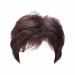 Monday Hair Care Women's Wig Short Hair Curly Hair Middle And Old Age Fashionable And Foreign Mother's Wig Natural And Lifelike Mother's Hair Dark Wig One Size BW1