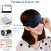 PJYU Silk Heated Eye Mask - Navy Blue - Buy Online on GoSupps.com
