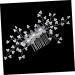 DOITOOL Side Hair Comb 1pc Bridal Headpieces for Wedding Crystal Hair Comb Hair Jewels for Women Wedding Hair Accessories Wedding Hair Comb for Bride Acrylic Hair Comb Hairpin White - Buy Online on GoSupps.com