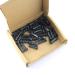 Pro Bamboo Kitchen 36pcs Mountain Bike Spoke Cap Black Carbon Steel Bicycle Spoke Cap 14G Nipple for 2mm Diameter Spokes