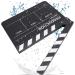 Acouto Acrylic Director Scene Clapperboard with Pen - 11.8 x 9.8 x 0.7inch (Black) - Buy Online on GoSupps.com