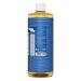 Dr. Bronner's Pure-Castile Liquid Soap Peppermint 32oz - Organic 18-in-1 Uses for Face, Body, Hair - Vegan, Non-GMO, Concentrated - 32 Fl Oz - Buy Online on GoSupps.com