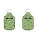 Dreaweet 2 Pcs Travel Size Hand Sanitizer Holder Keychain Portable Chapstick Holder Keyring for Backpack and Purse Mushroom Frog
