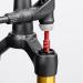 Aluminum Alloy Bike Front Fork Valve Adapter | Bicycle Fork Inflatable Valve Converter Nozzle Accessory - Black - Buy Online on GoSupps.com