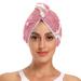 Pink Grapefruit Slices Hair Towel 2 Pack Super Absorbent Hair Drying Towel Quick Dry Hair Turbans Head Towel with Button Twisty Wrap for Women Girls