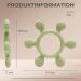 Caja Bei ring Baby - Silicone Teething Toy & Dental Aid | BPA-Free Bite Ring for Babies | Rowing Animal Design - Deep Pink - Buy Online on GoSupps.com