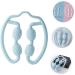 Healeved Yoga Massage Device - Self-Massage Roller for Neck Back & Trigger Points | Shiatsu Neck Massager | TPE 25x22x5cm Blue - Shop Now! - Buy Online on GoSupps.com