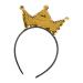 Rumyve Sequins Crown Headband Glitter Hair Bandm Sparkling Sequins Crown Headband for Girls Women Birthday Christmas Party