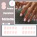 QINGGE Baby Pink Press On Nails - 24Pcs Short Square Acrylic False Nails for Women - Buy Online on GoSupps.com