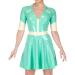 Shop Stylish Latex Dress with Half Sleeves & Zipper - International Shipping Available | Size L - Buy Online on GoSupps.com