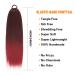 60 cm Red Wine Straight Ponytail Hairpiece - Synthetic Hair Extensions for Women & Girls - Buy Online on GoSupps.com