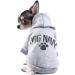 Piaite Grey Chihuahua Dog Hoodie | Winter Small Dog Sweatshirt with Leash Hole | Warm Pet Clothes for Puppy | Dog Sweater Coat Clothing - Navy - Size L - Buy Online on GoSupps.com