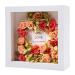 7x7 Shadow Box Frame in White, Interior 2.3" Deep Shadow Box Display Case, Wood Memory Box for Display Dried Flowers, Crafts, Wedding, Love, Trinket, Memorabilia, Photos, Awards for Wall & Tabletop