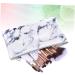 Baluue 12pcs Powder Marble Bristles Nylon Kit Brush Handle Makeup Cosmetics Synthetic - Buy Online on GoSupps.com