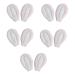 MCAORI 5pairs Rabbit/Cat Ear Shape Appliques DIY Hair Clip Keychains Gloves Clothes Sewing Materials Patches Hair Accessories