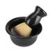 3 PCS Professional Men's Shaving Set - Brush Stand & Bowl | Perfect Father's Day & Birthday Gift in Black - Buy Online on GoSupps.com