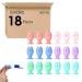 Linkidea 18 Pack Cute Mini Fish Standing Tooth Brush Cover Cap Bulk Pack Wholesale Multi-Pack Cute Standing Toothbrush Stand Portable Travel Toothbrush Head Cover Protector