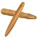 Lurrose 2 pieces acupressure-rod massage device Hand foot massage roller handing tools reflex zone massage socks feet acupressure massage point stick wood massage tools foot 11.5x1.5cm light brown